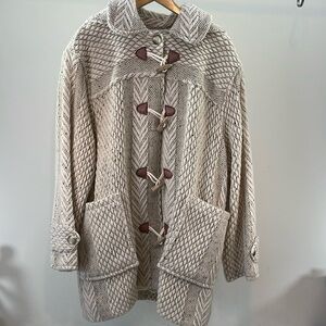 Branigan Weavers Crafted Wool Coat Women XL